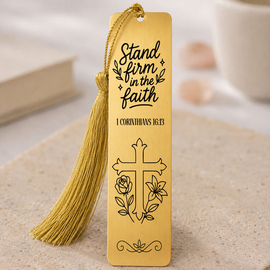 1 Corinthians 16:13 Christian gift Gold tone