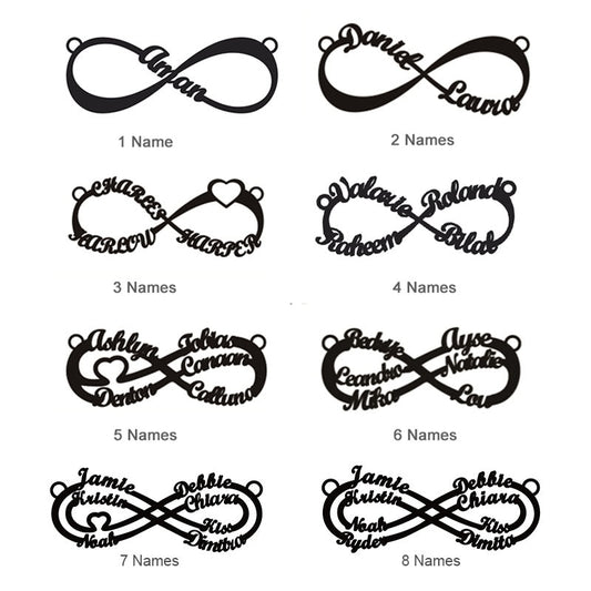 Infinity Laser cut pendant necklace
