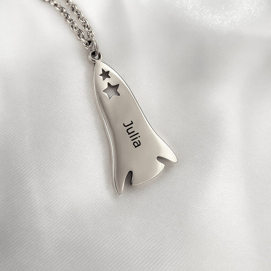 Dream Big Rocket Necklace kids jewelry