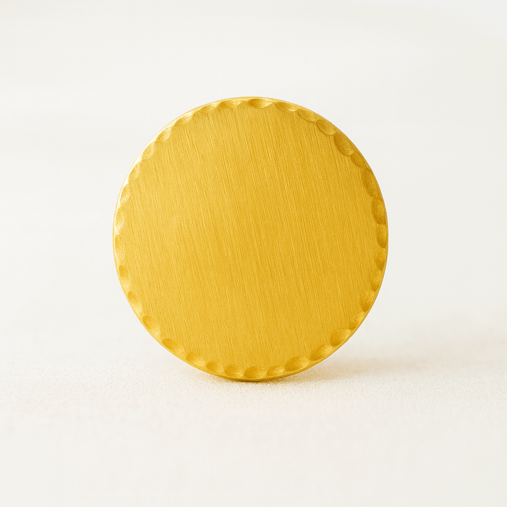 Gold Round Pocket Token
