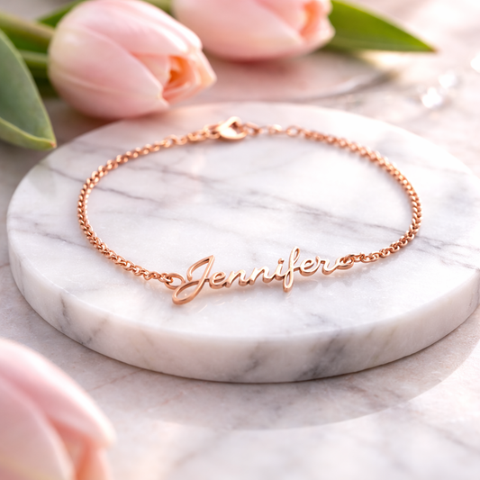 Laser Cut Custom Name Bracelet