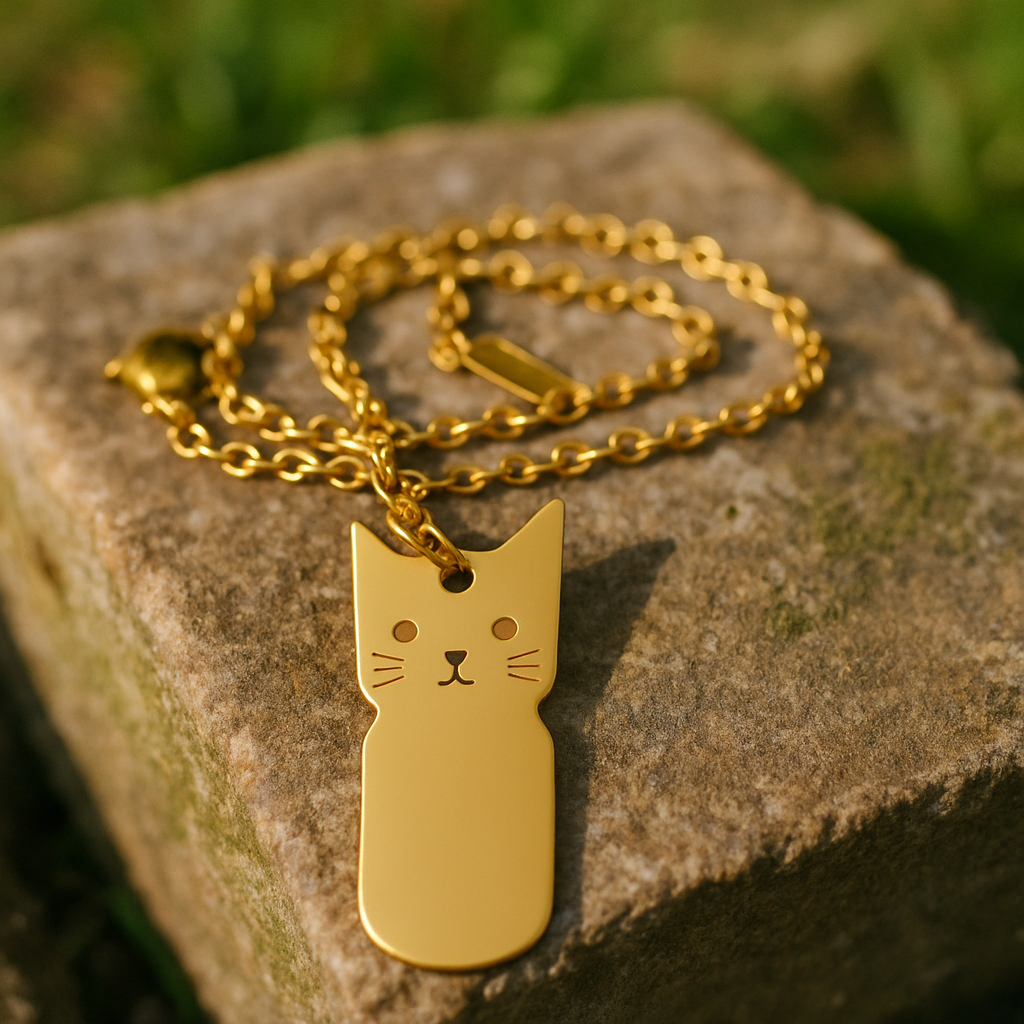 cat pendant necklace