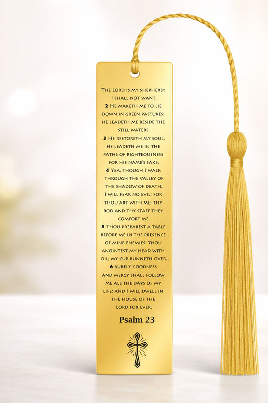 Personalized Psalm 23 Bible Bookmark