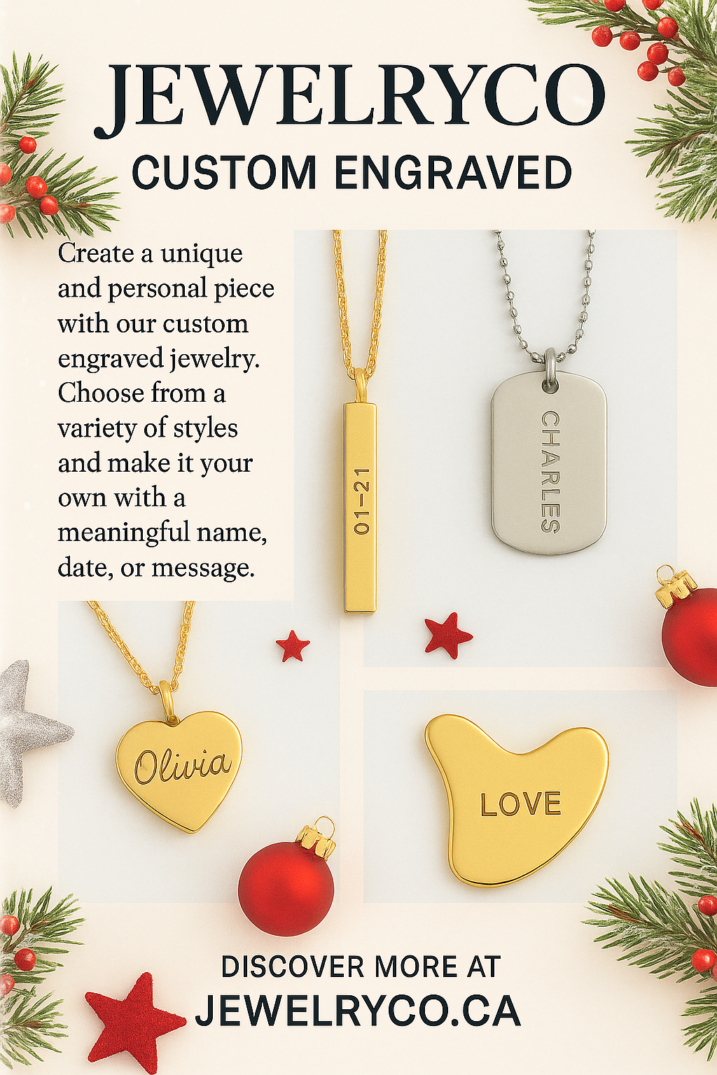Unique Christmas Gifts for Family and Friends Custom Engraved in Canada