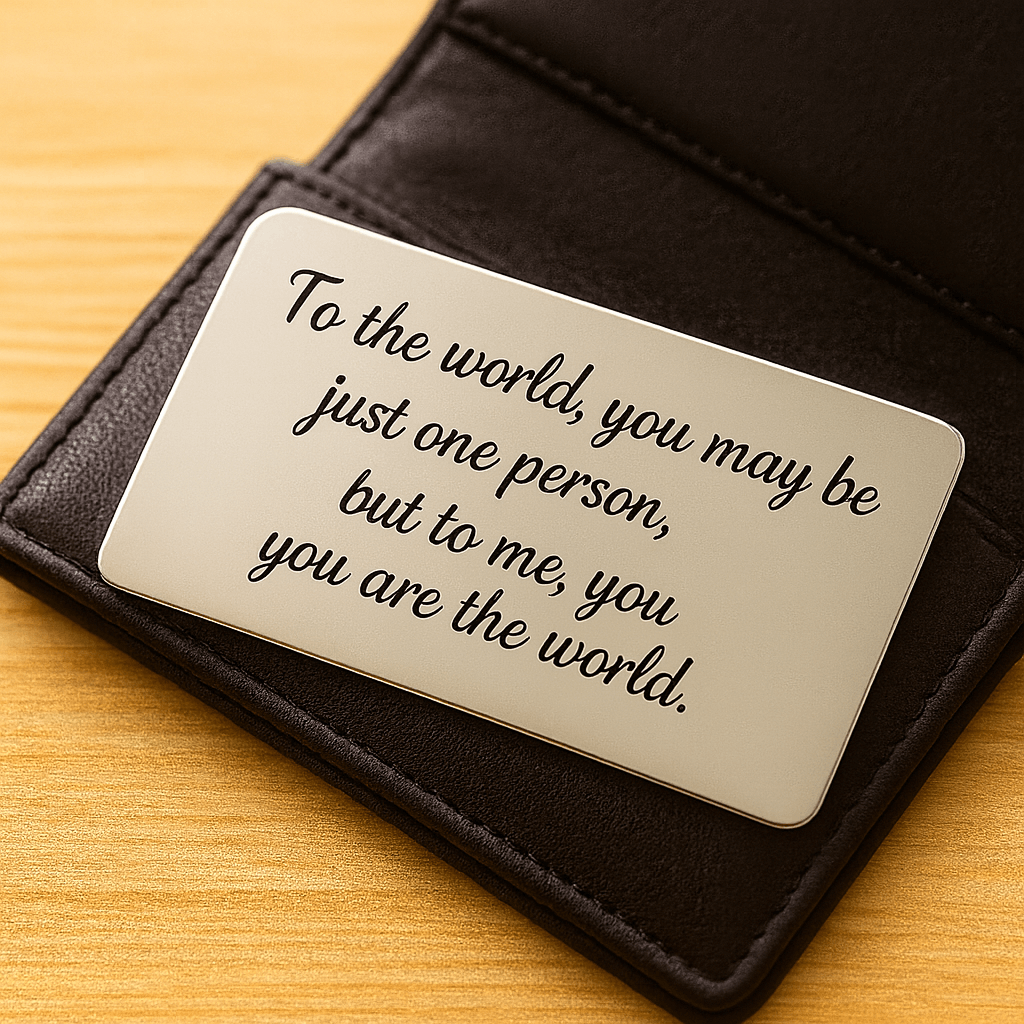 Customizable metal wallet inserts
