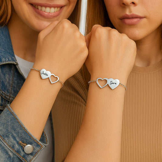 2 sister or Friends Bracelet Set