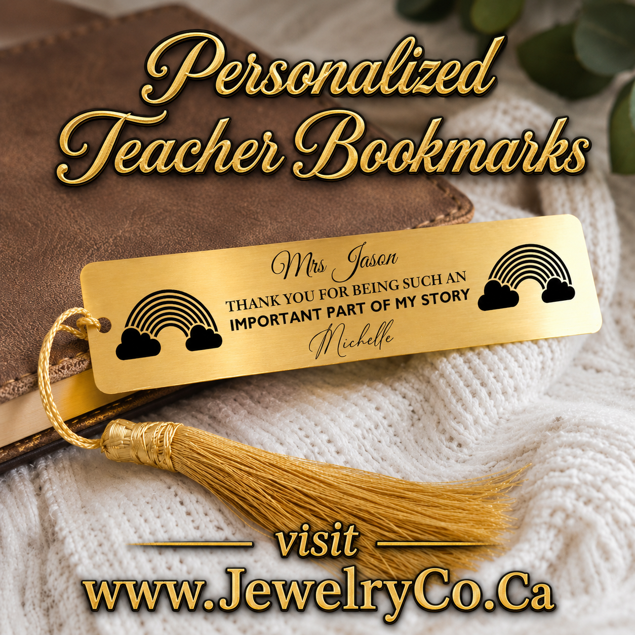 thank you for being important part of my story bookmark canada
