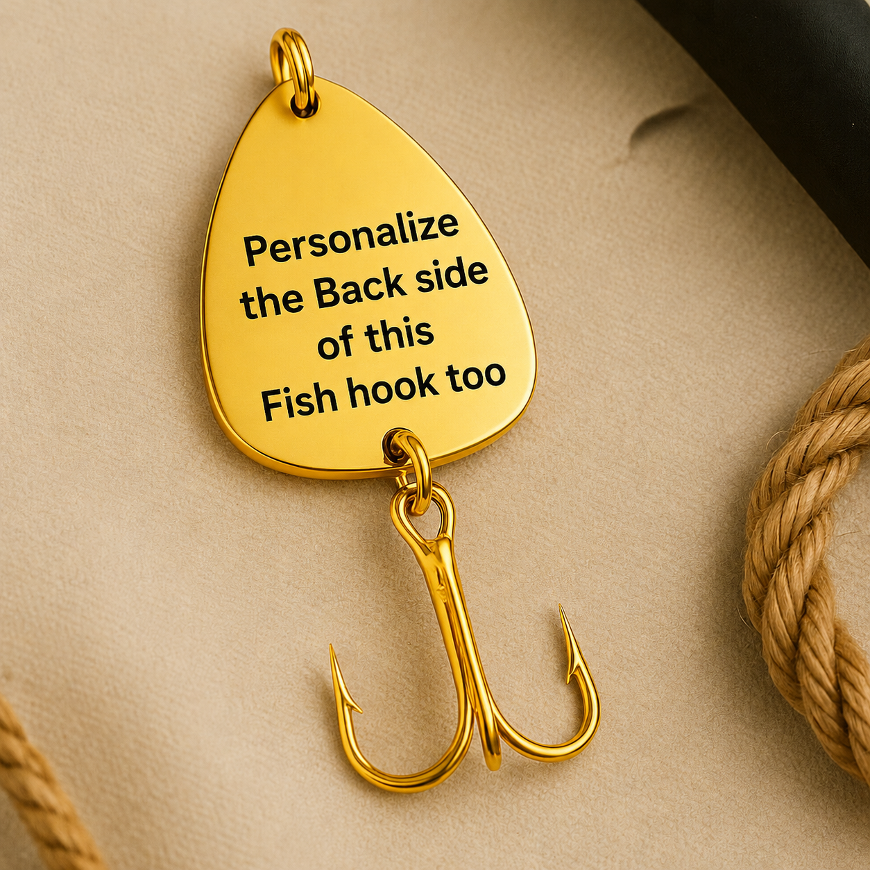 Super Dad engraved fish hook lure personalized fishing gift for dad Father's Day present custom engraved stainless steel lure