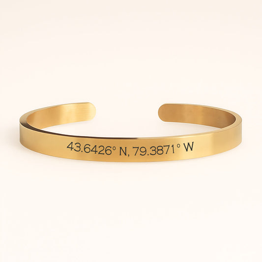 Custom Latitude Longitude Bracelets