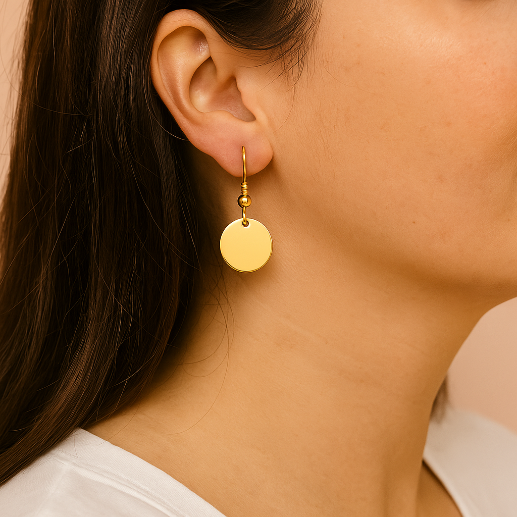 Ear rings with your custom text