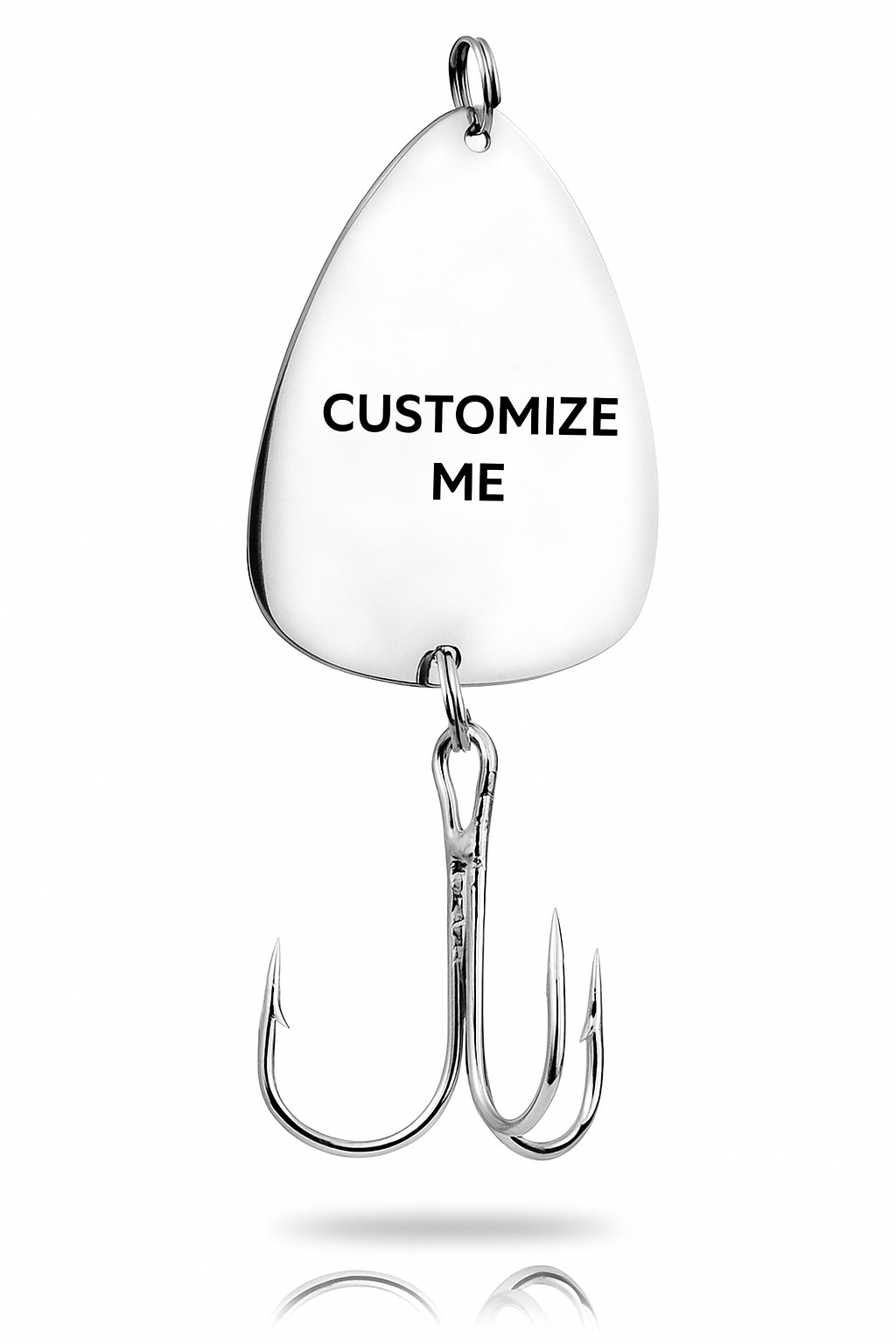 Engravable steel fishing hooks