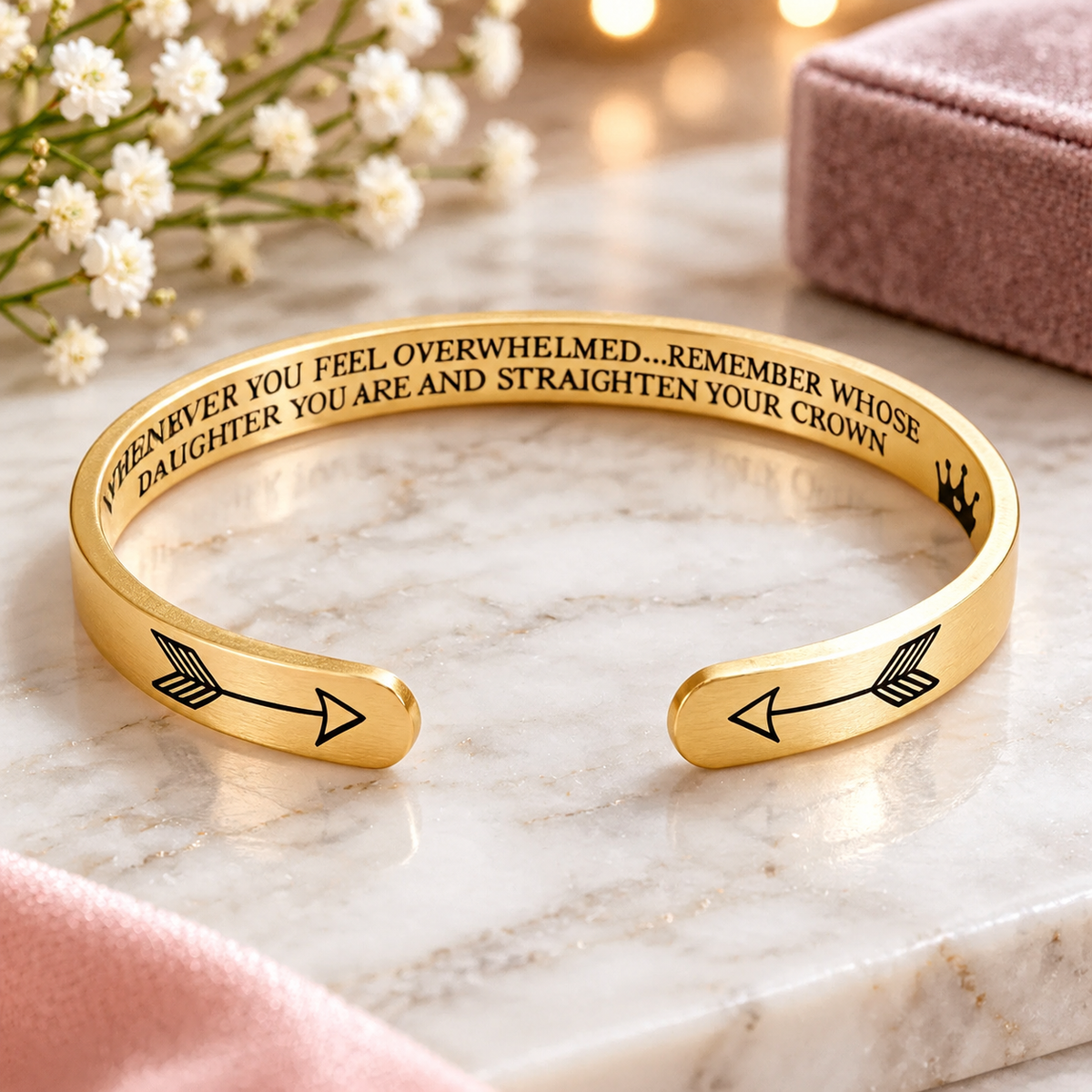 Whenever you feel overwhelmed Gold Daughter Bracelet Canada