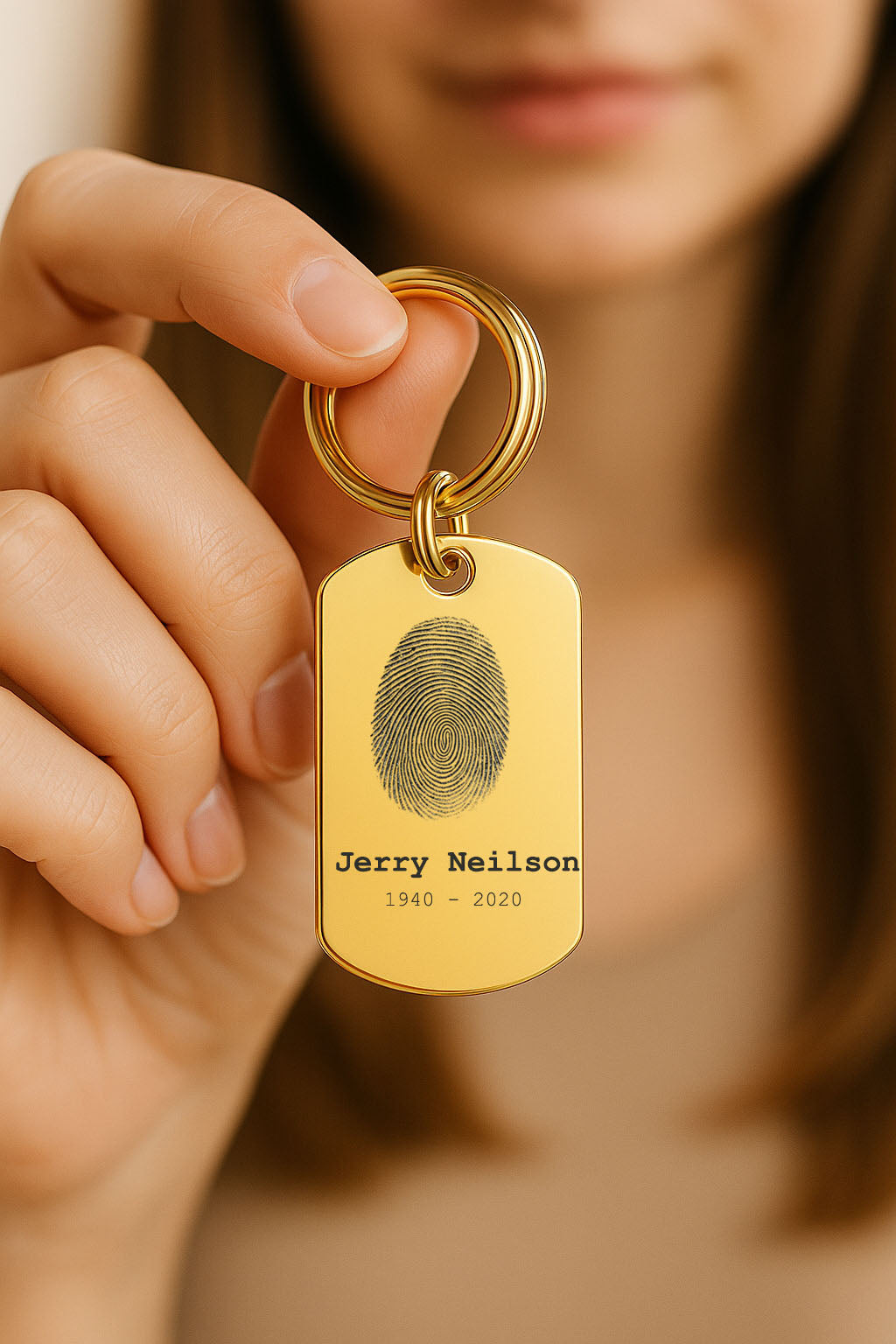 Thumb Print Keychain