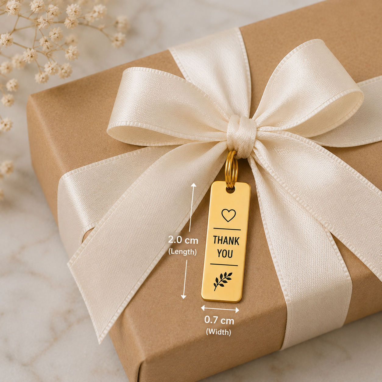 custom engraved gift wrapping keepsake charm