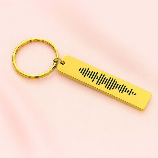 Customize a Song Code Keychain for Women & Men