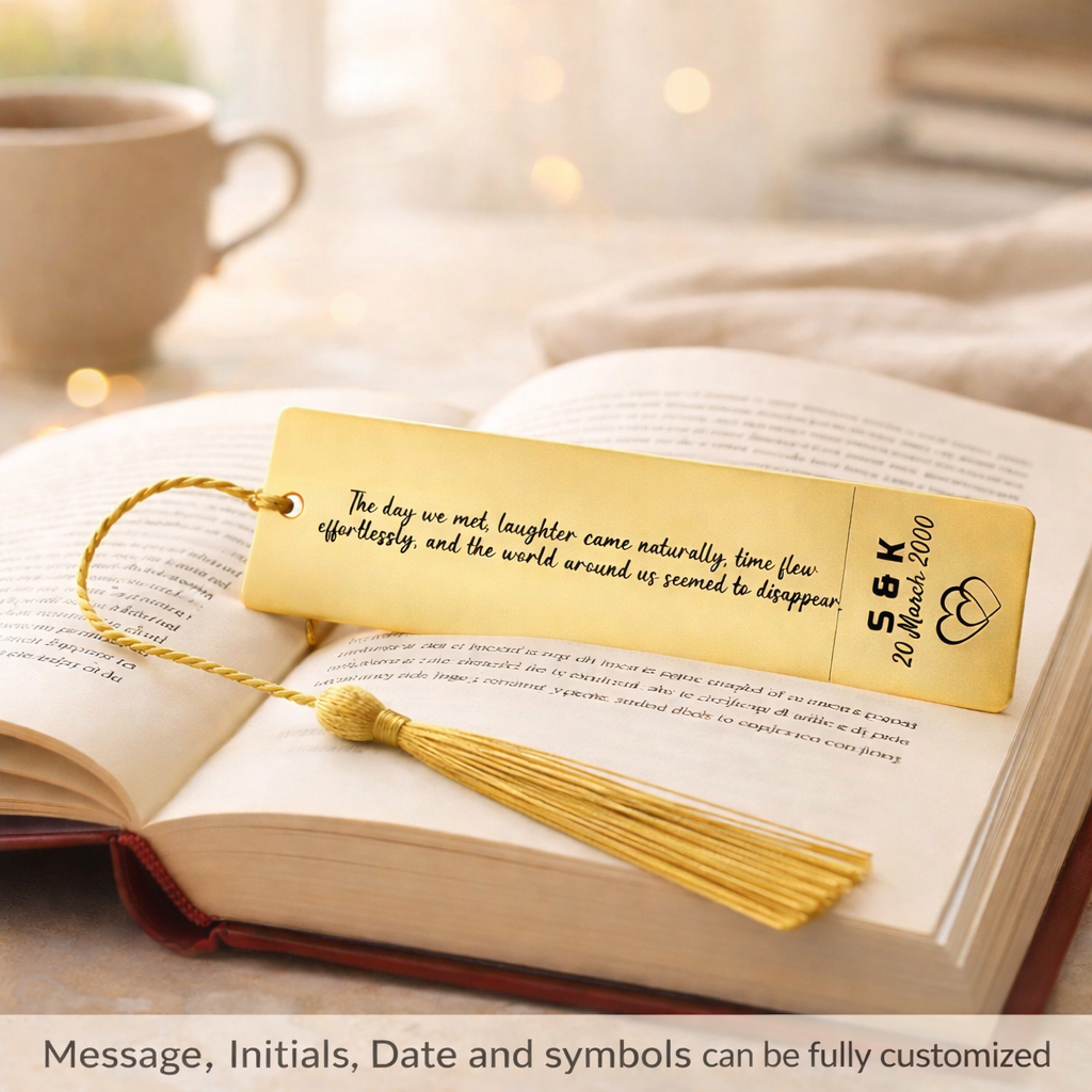 Custom Engraved  anniversaryBookmarks