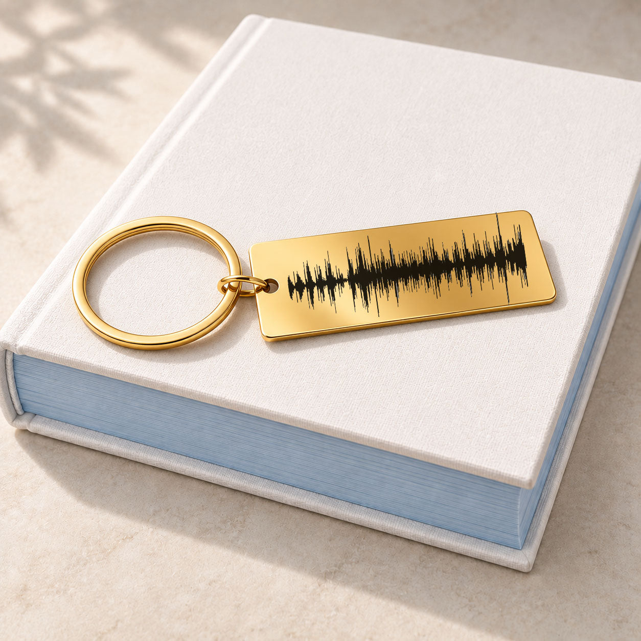 Personalized Baby Child Heart Beat - Sound Wave Art - Voice recording Keychain