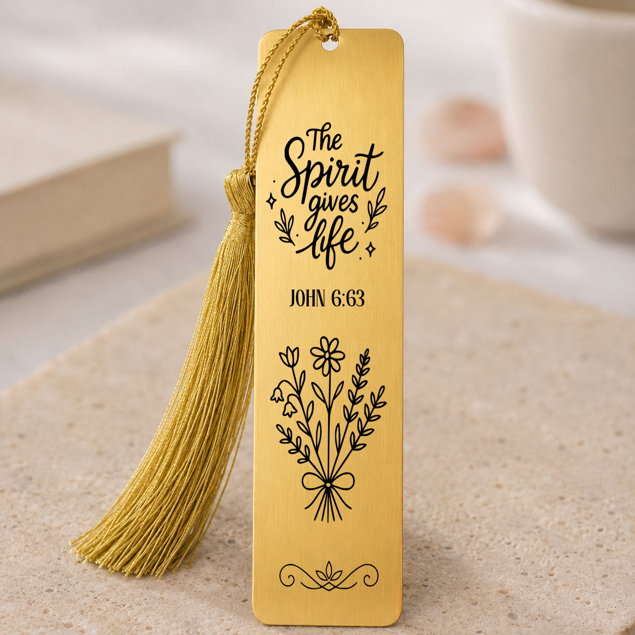 The Spirit Gives Life” John 6:63 Christian Bookmark