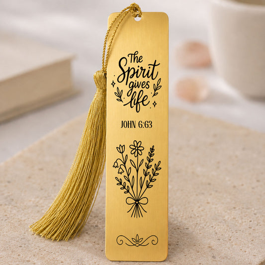 The Spirit Gives Life” John 6:63 Christian Bookmark