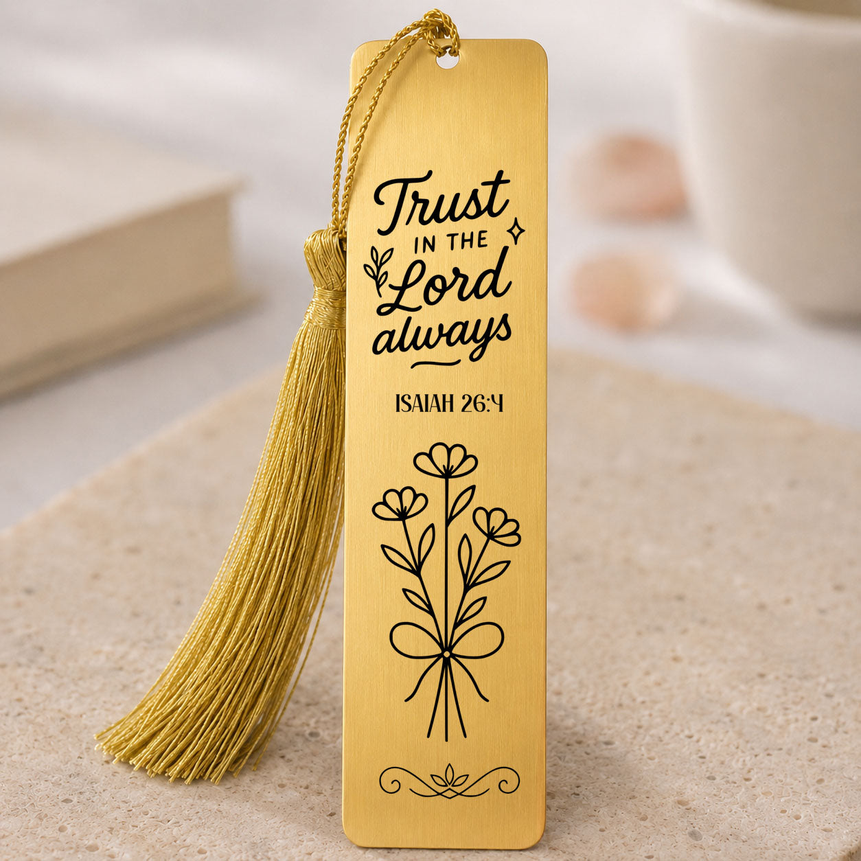 Trust in the Lord Always” Isaiah 26:4 Christian Bookmark
