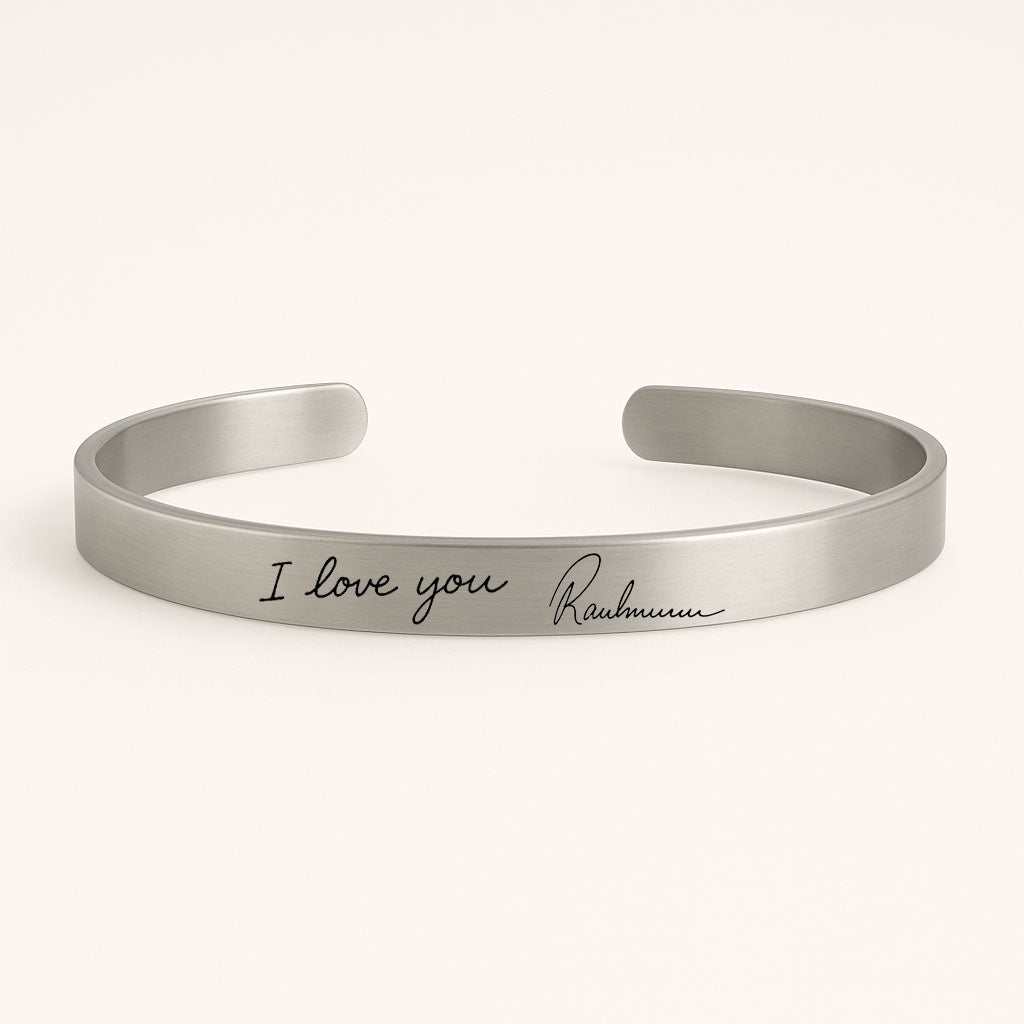 Custom Handwritten or Signature  Bracelets