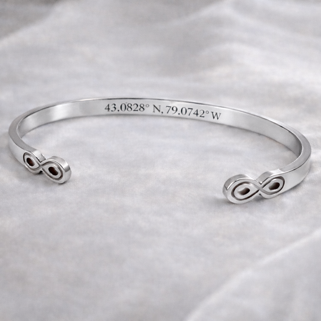 coordinates engraved valentines gift