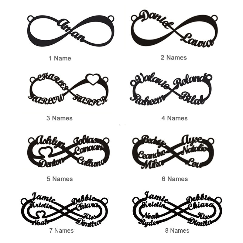 Infinity Laser cut pendant necklace