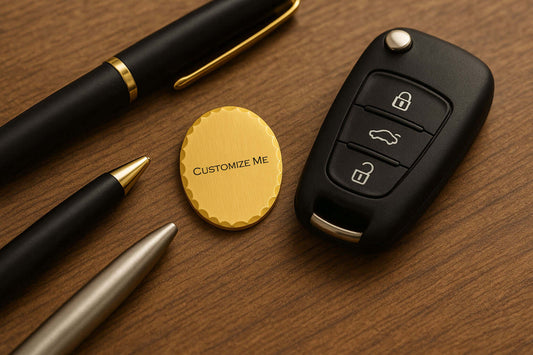 Gold Oval Pocket Token