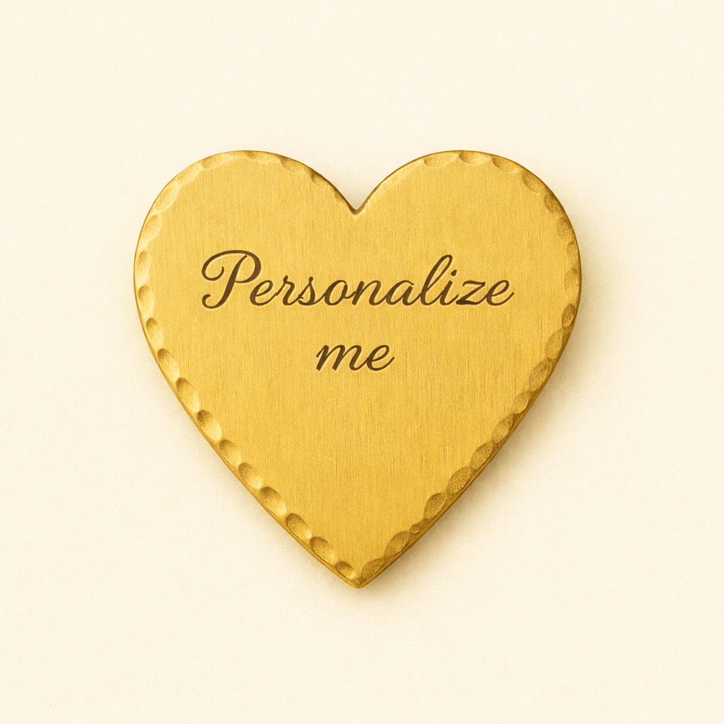 Personalize Heart Pocket Tokens for Valentines