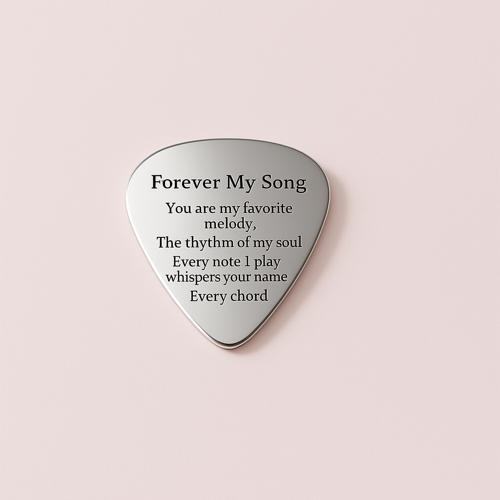 Romantic message Guitar Pick 