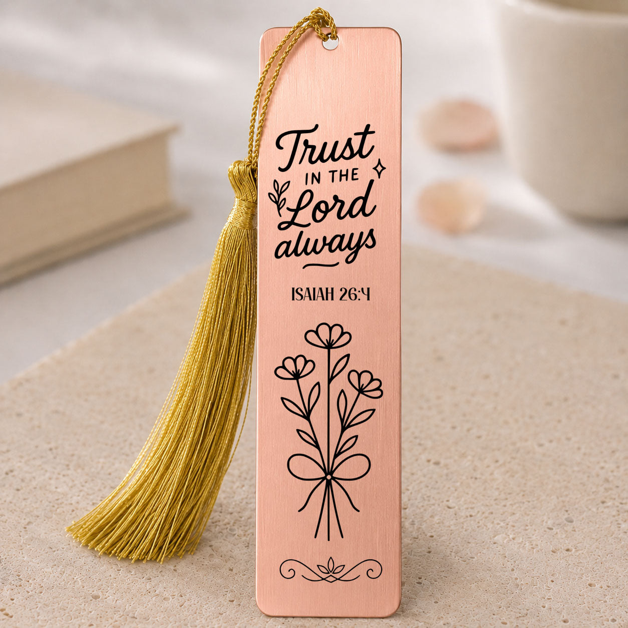 Trust in the Lord Always” Isaiah 26:4 Christian Bookmark