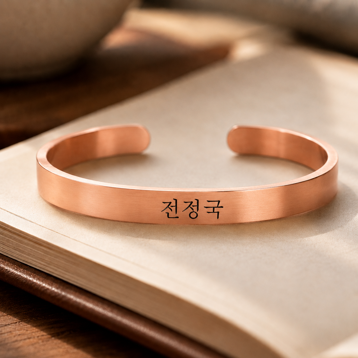Custom Korean Name Engraved Bracelet for girls