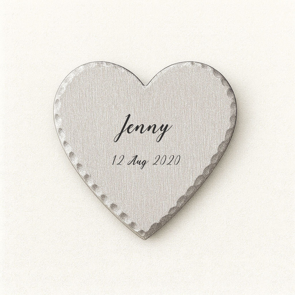 Hammered Heart Pocket Token