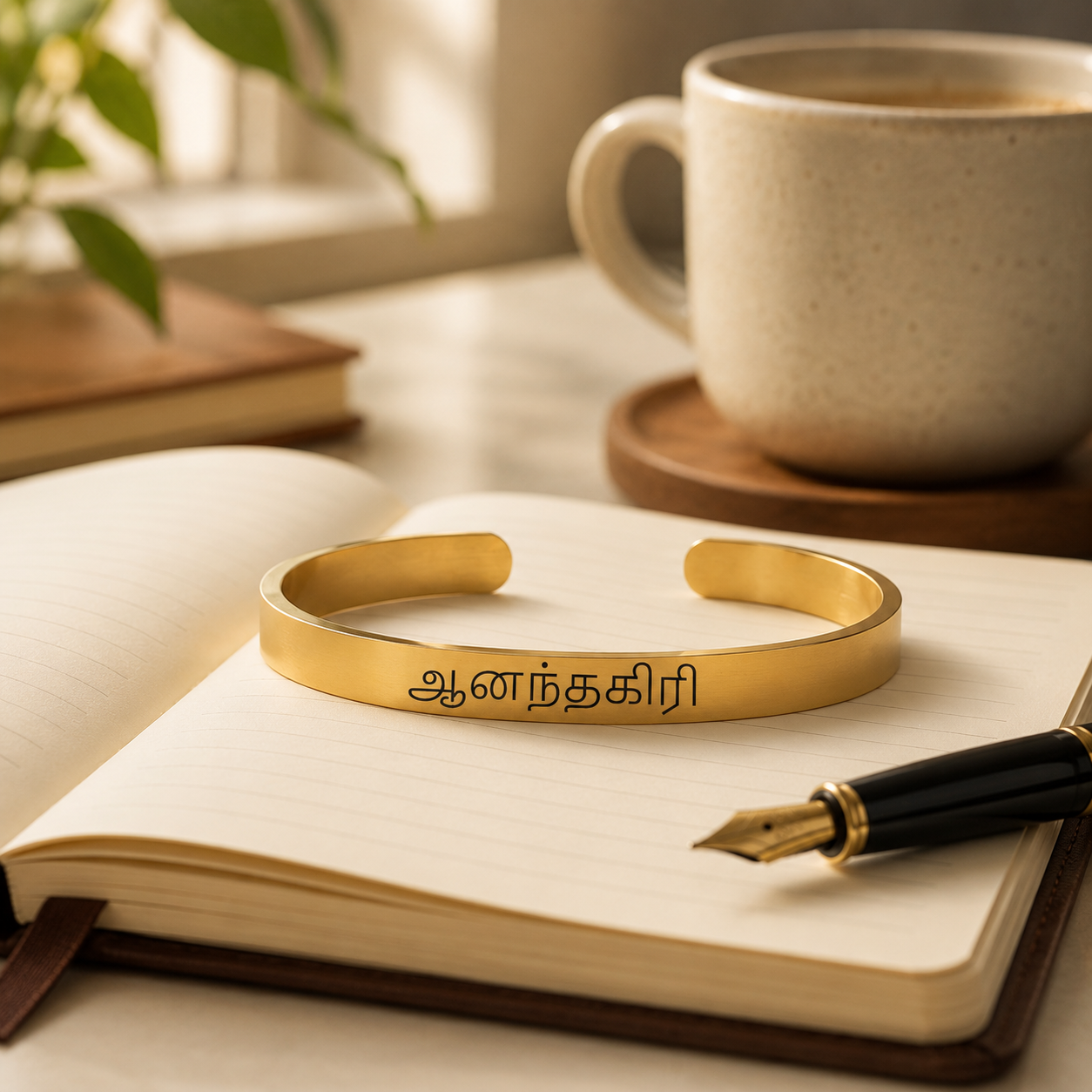 Custom Tamil Name Bracelet engraving 