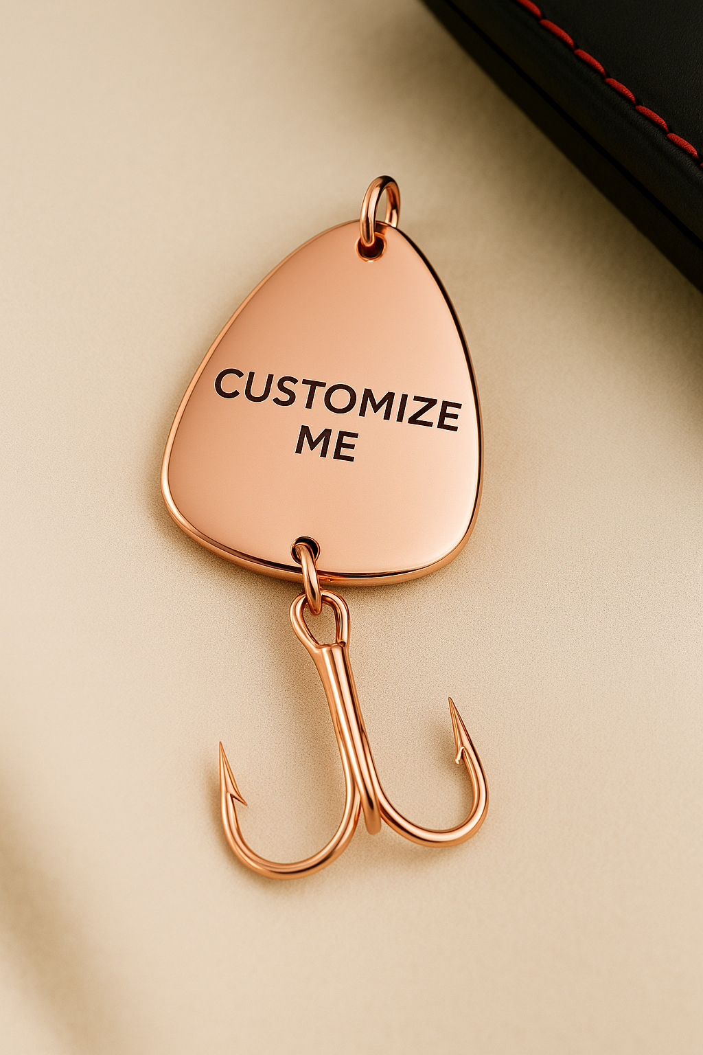 Customized rose gold fish hooks