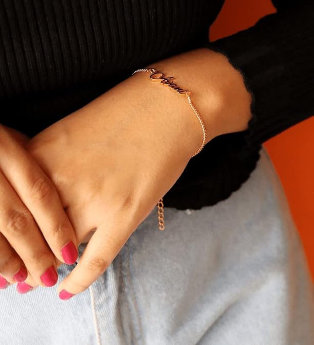 Laser Cut Custom Name Bracelet