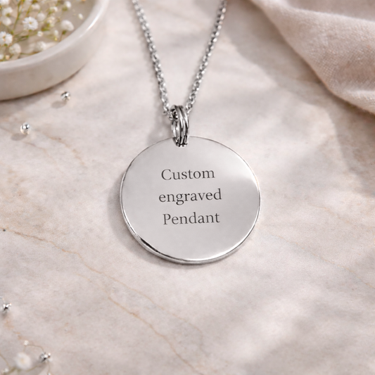 custom engravings on pendant