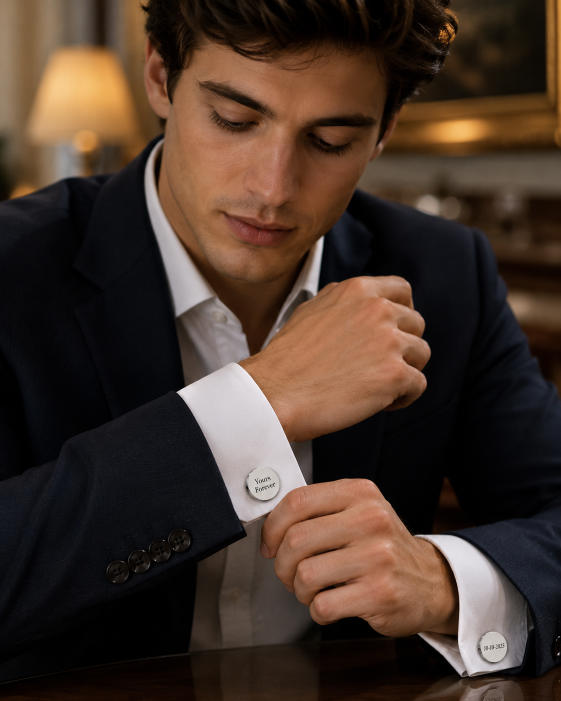 custom made cuff links for him
