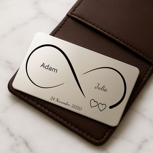 personalized Infinity Wallet Inserts