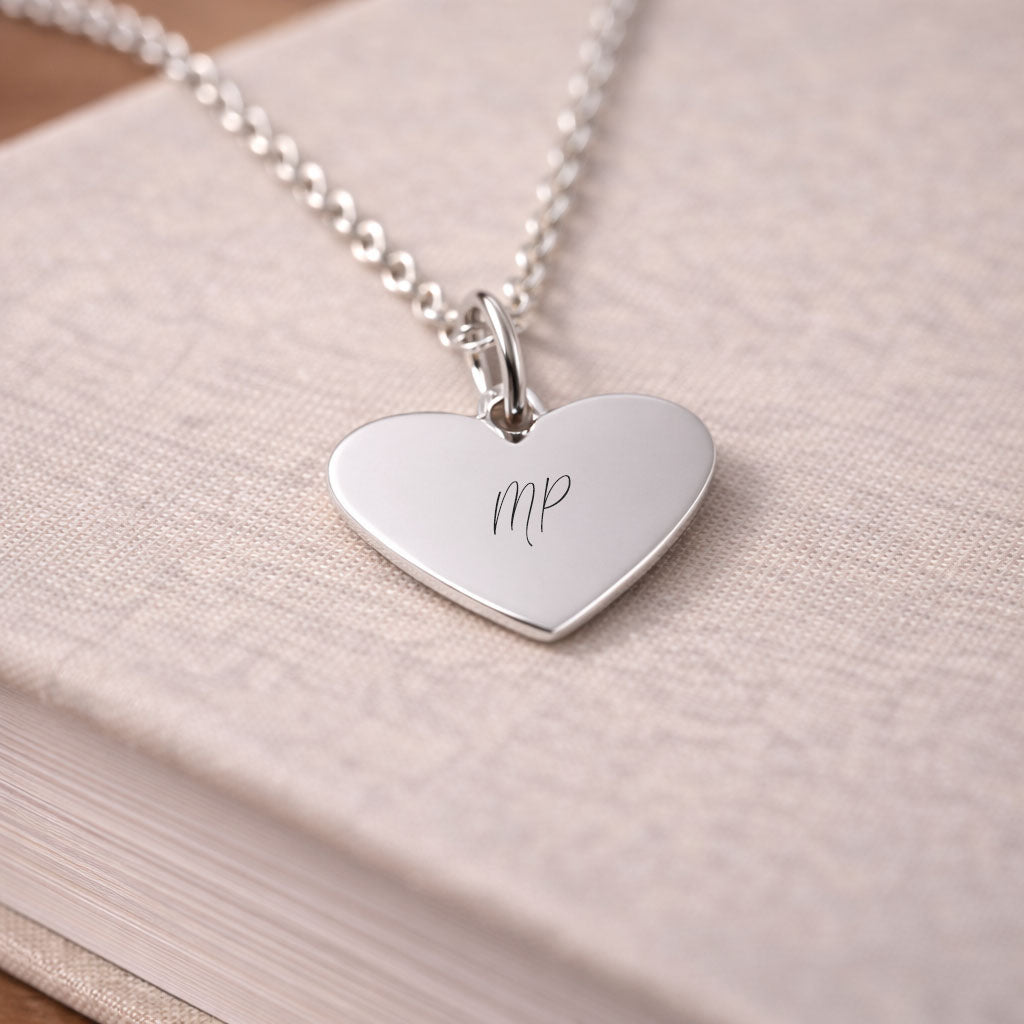 custom initials Pendants Valentines 