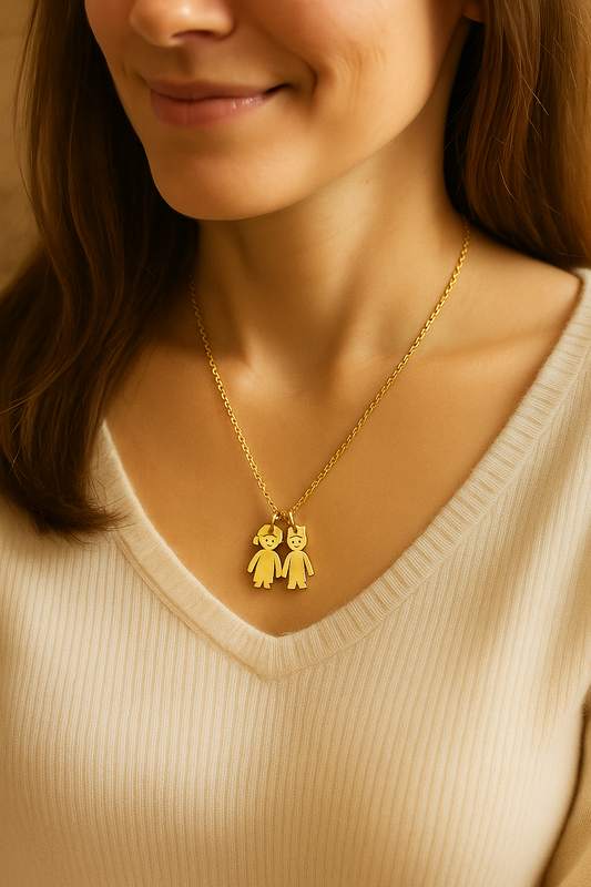 custom boy girl charm pendant necklace