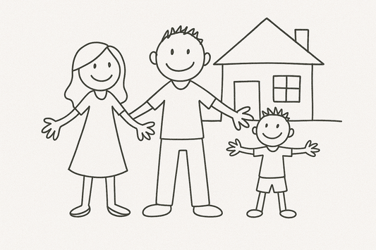 Transfer Kids sketch drawing on Keychain