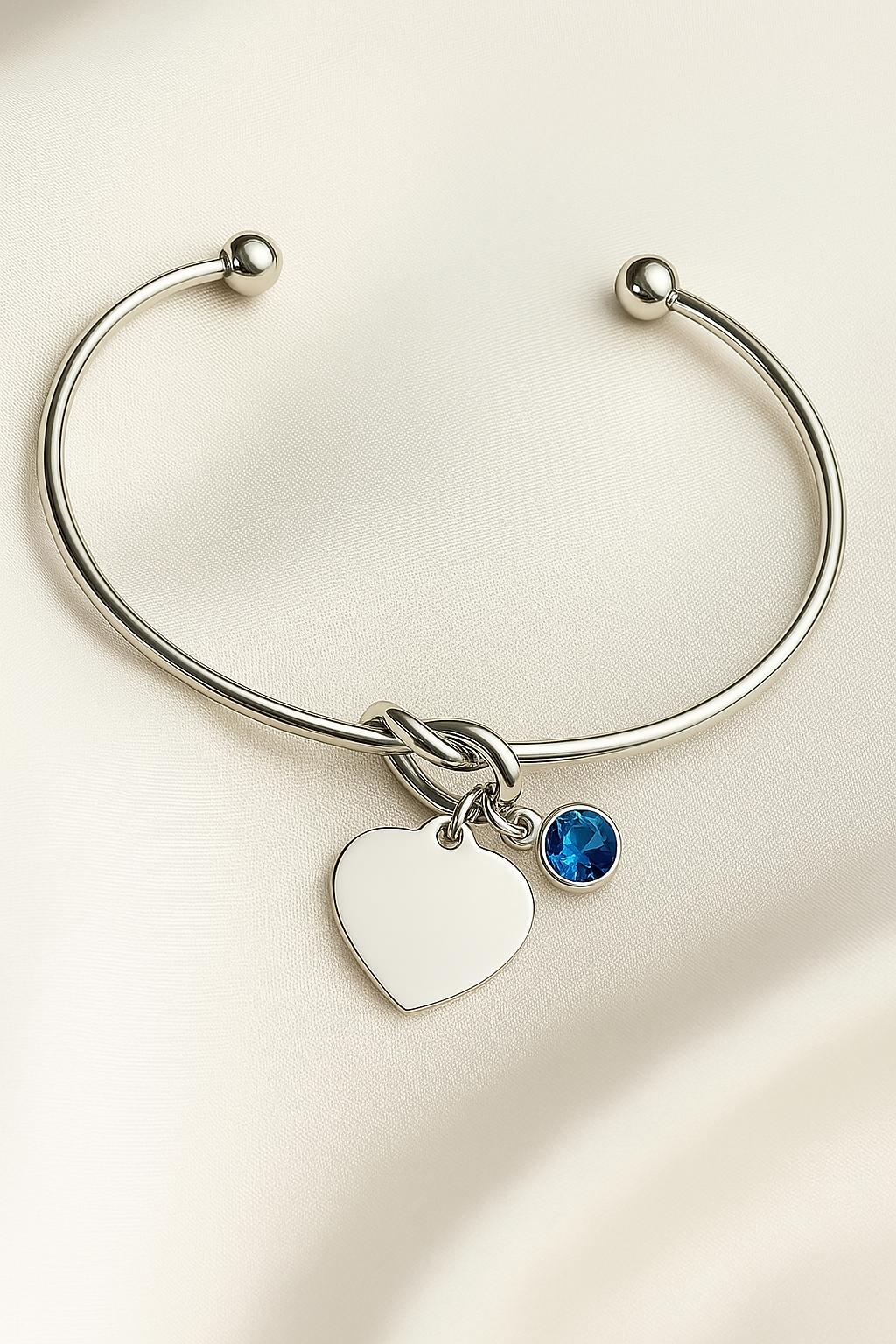 knot bracelets with birthstones