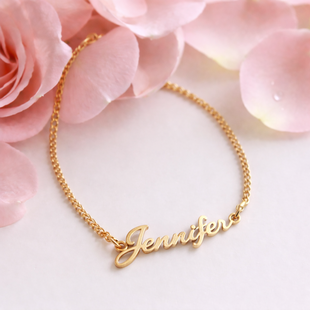 Laser Cut Custom Name Bracelet