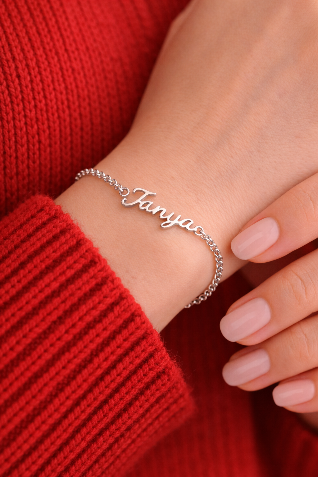 Laser Cut Custom Name Bracelet