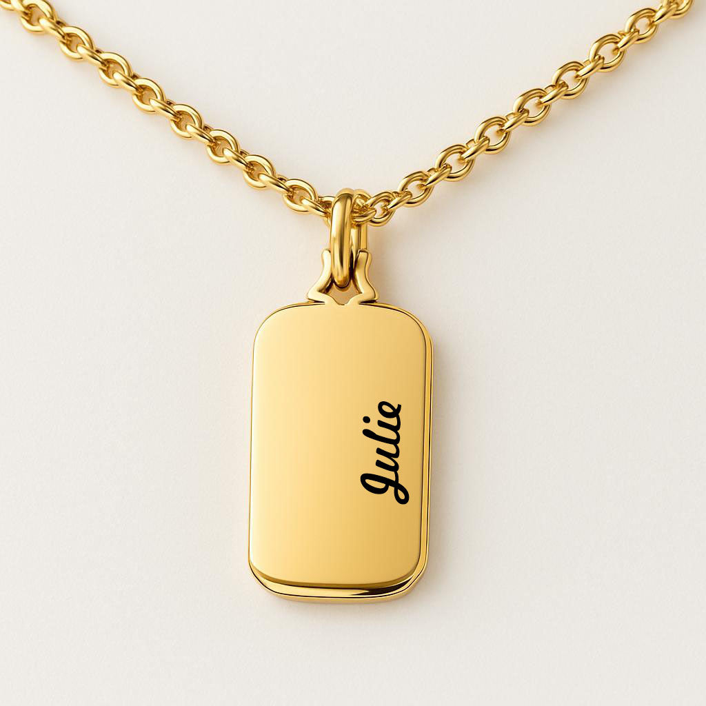 gold bullion personalized 
Name Pendant