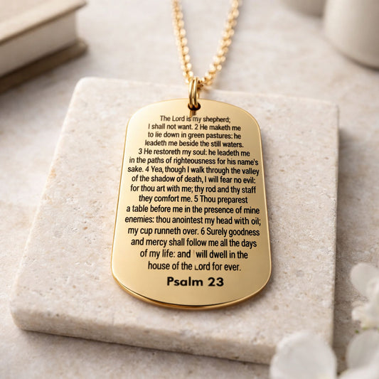 Psalm 23 Pendant Necklace