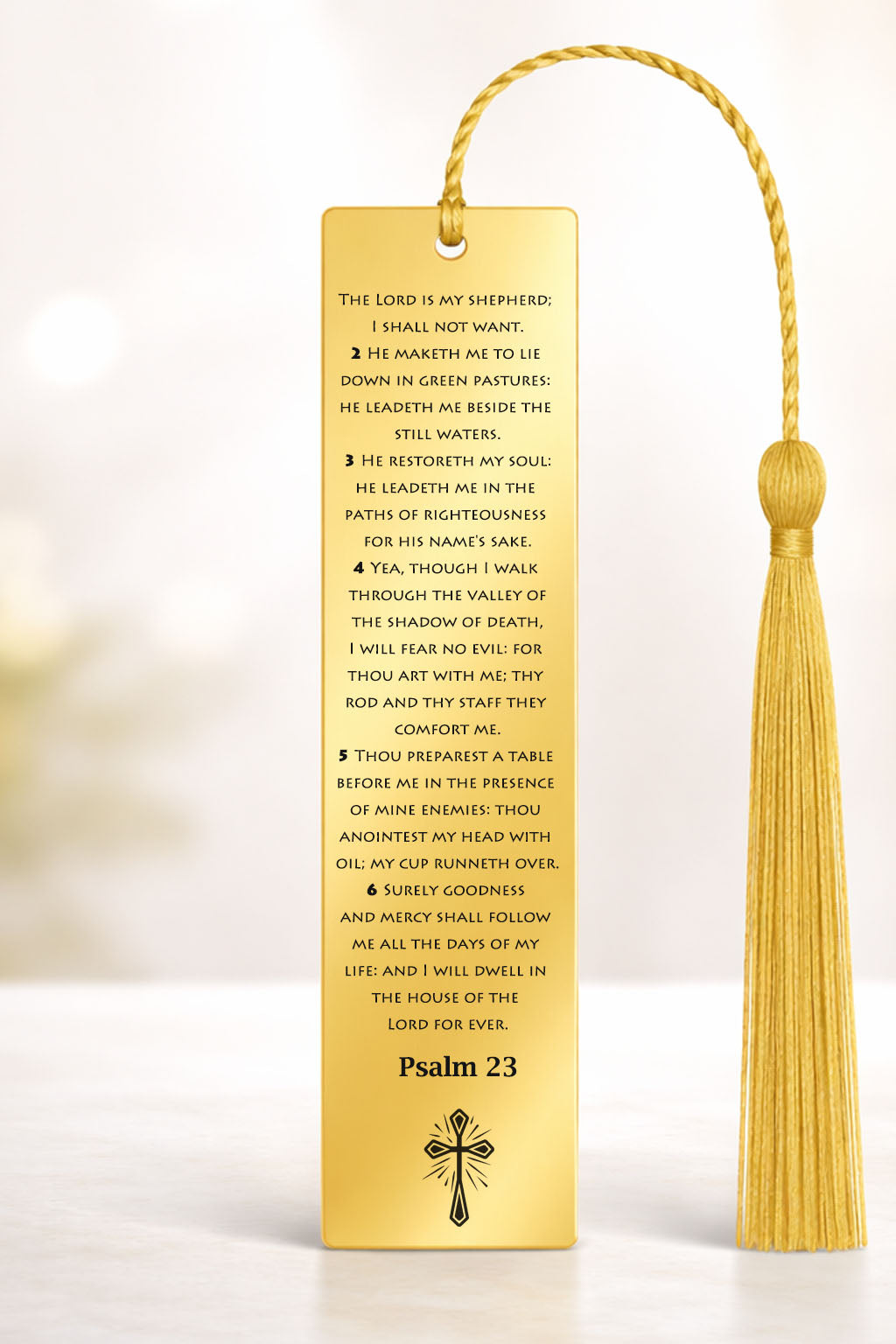 Personalized Psalm 23 Bible  Bookmark 