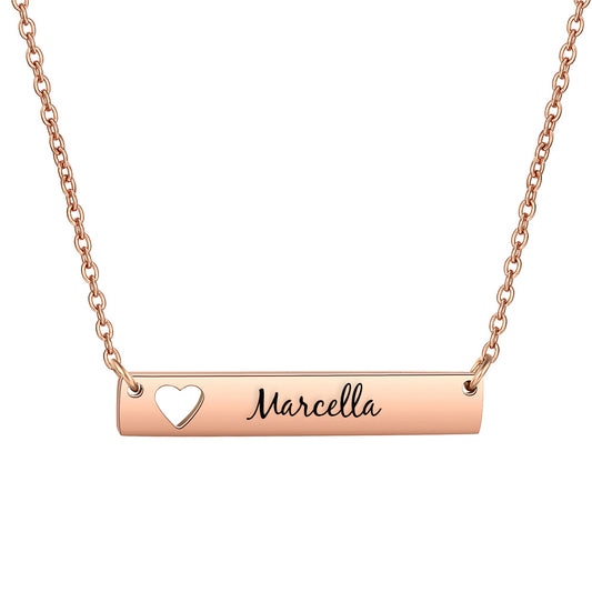 Cut out heart pendant necklace