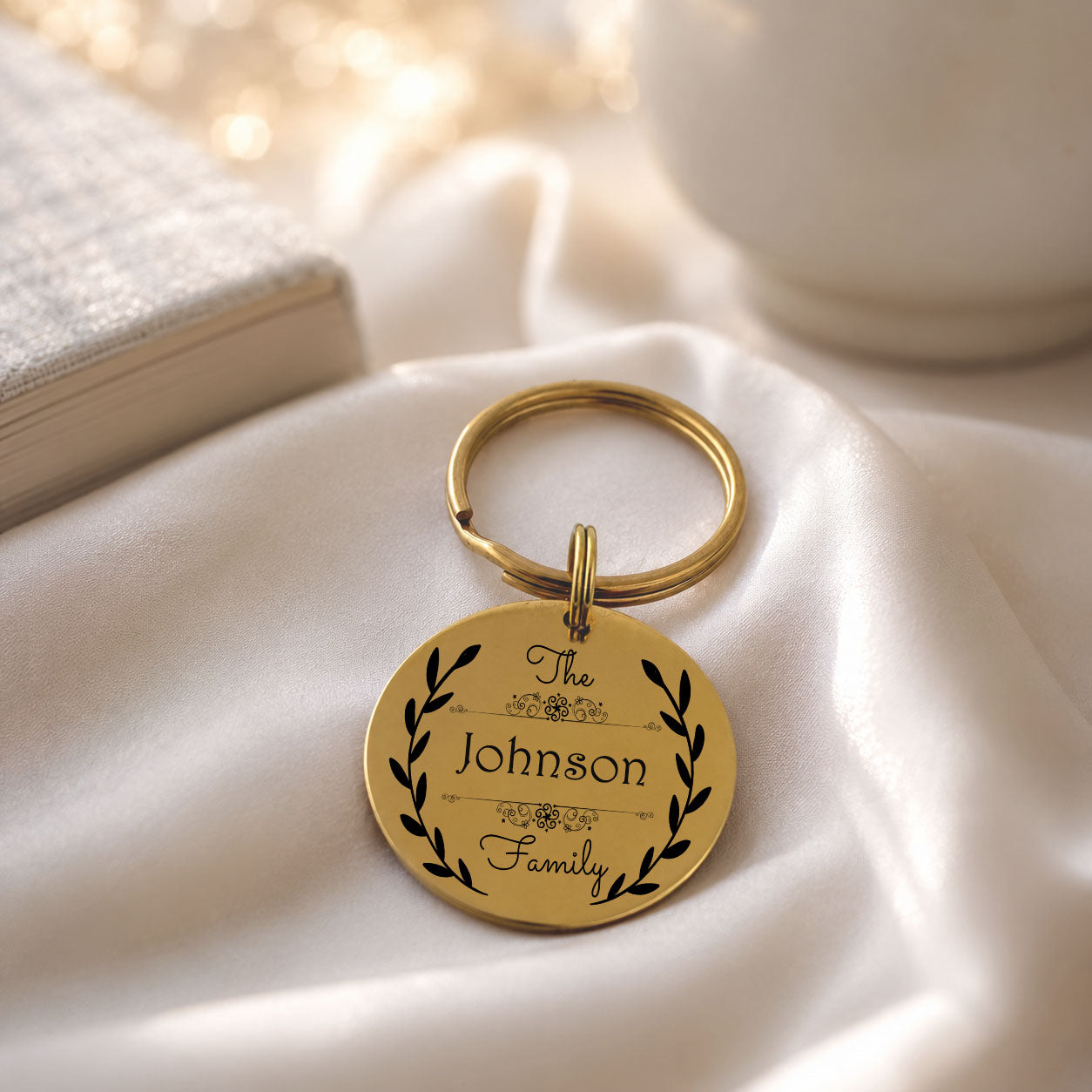 custom last name gift gold